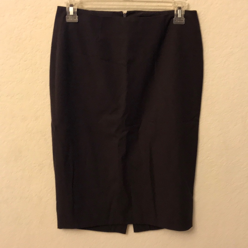 Brown pencil skirt